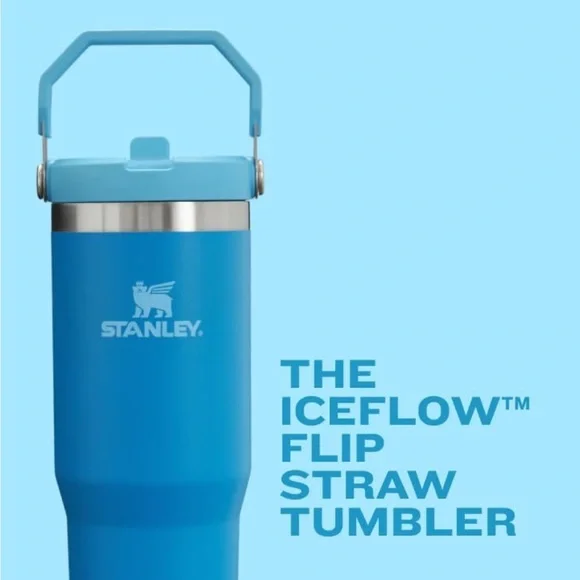 NEW Stanley The IceFlow™ Flip Straw Tumbler | 30 OZ CREAM - Picture 5 of 11
